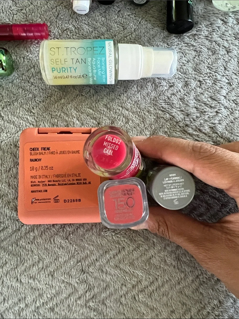 Used Makeup Lot Assorted Prestige Brands Eyes Face Brows Lips 20 Piece